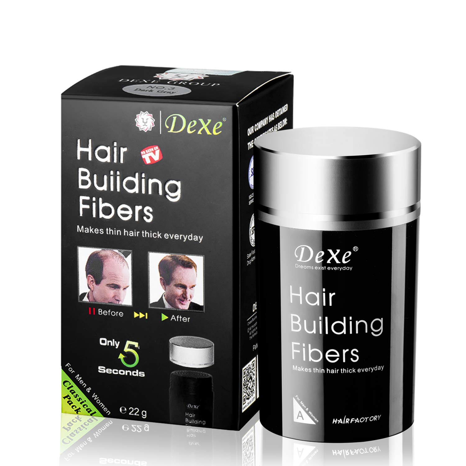 Caboki Hair Building Fibers Makes thin hairs thick everyday (27.5gm - Black)