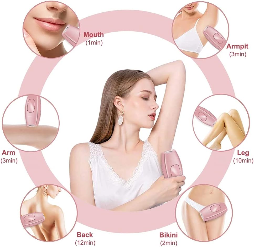 Mini Ipl Laser Epilator For Men and Women Portable Laser Epilator Depilador Permanent Face Hair Removal Device for Whole Body Laser Hair Removal Device
