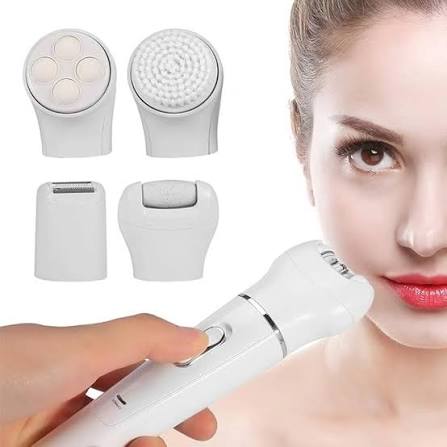 Kemei 5 in 1 Women Rechargeable Epilator Electric Face Hair Removal