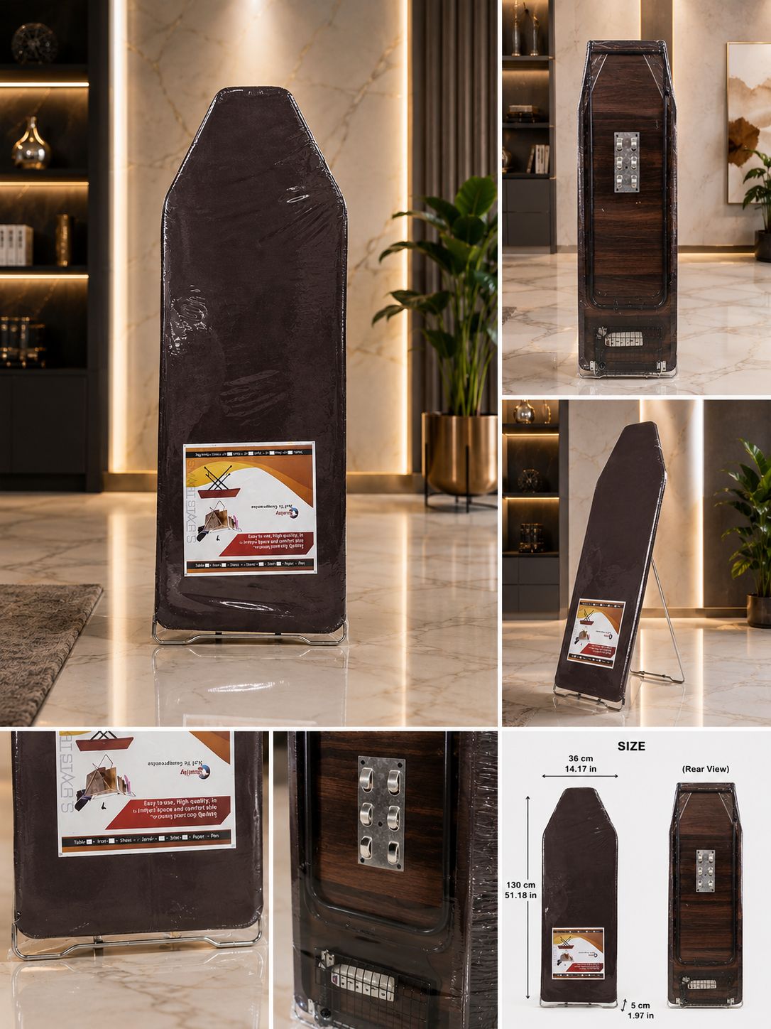 iron Stand with Built-in Extension Board | Space Saving Laundry Solution
