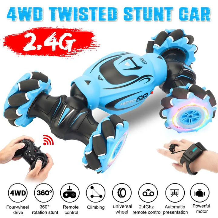 Hand Gesture Remote Control CAR - Hand Sensor RC Stunt Car Double Sided Rotating Off-road