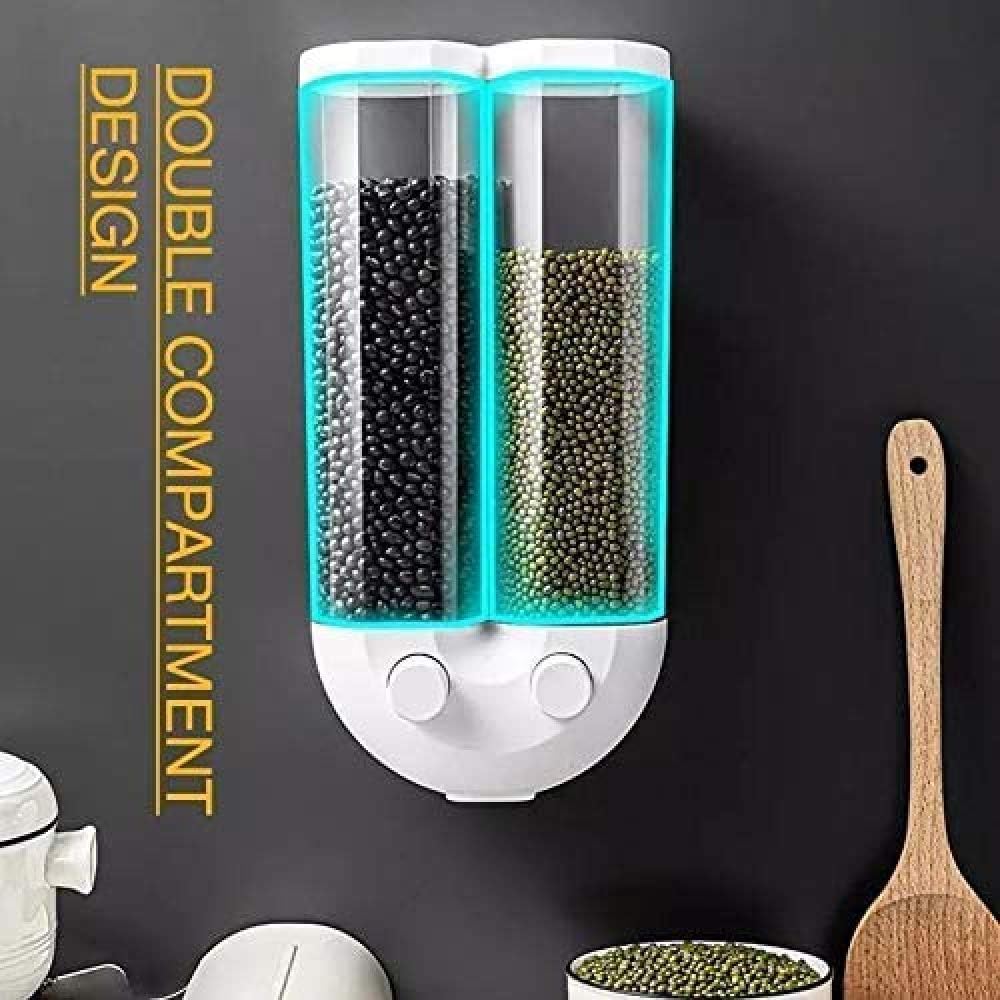 Dispenser Tank Pusher Type Wall Mounted Cereal Storage Tank Kitchen Leakproof and Sealed Tank Grain Dispenser Tank