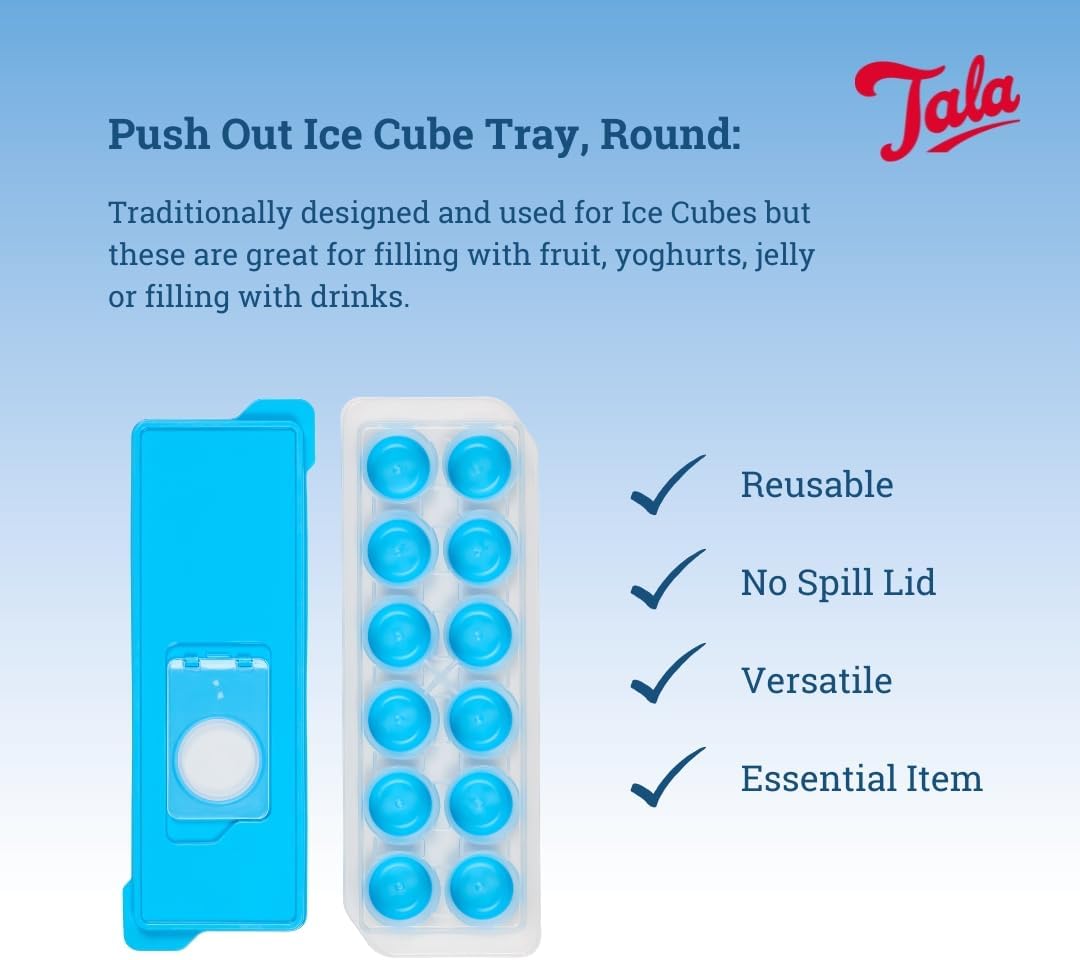 Ice Cube Tray with No-Spill Removable Lid, Quick and Easy Release Silicone Based Will Release Contents with Ease
