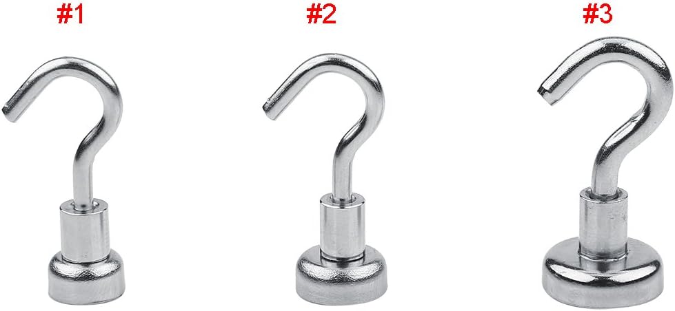 PACK OF 2 Small Magnetic Hooks