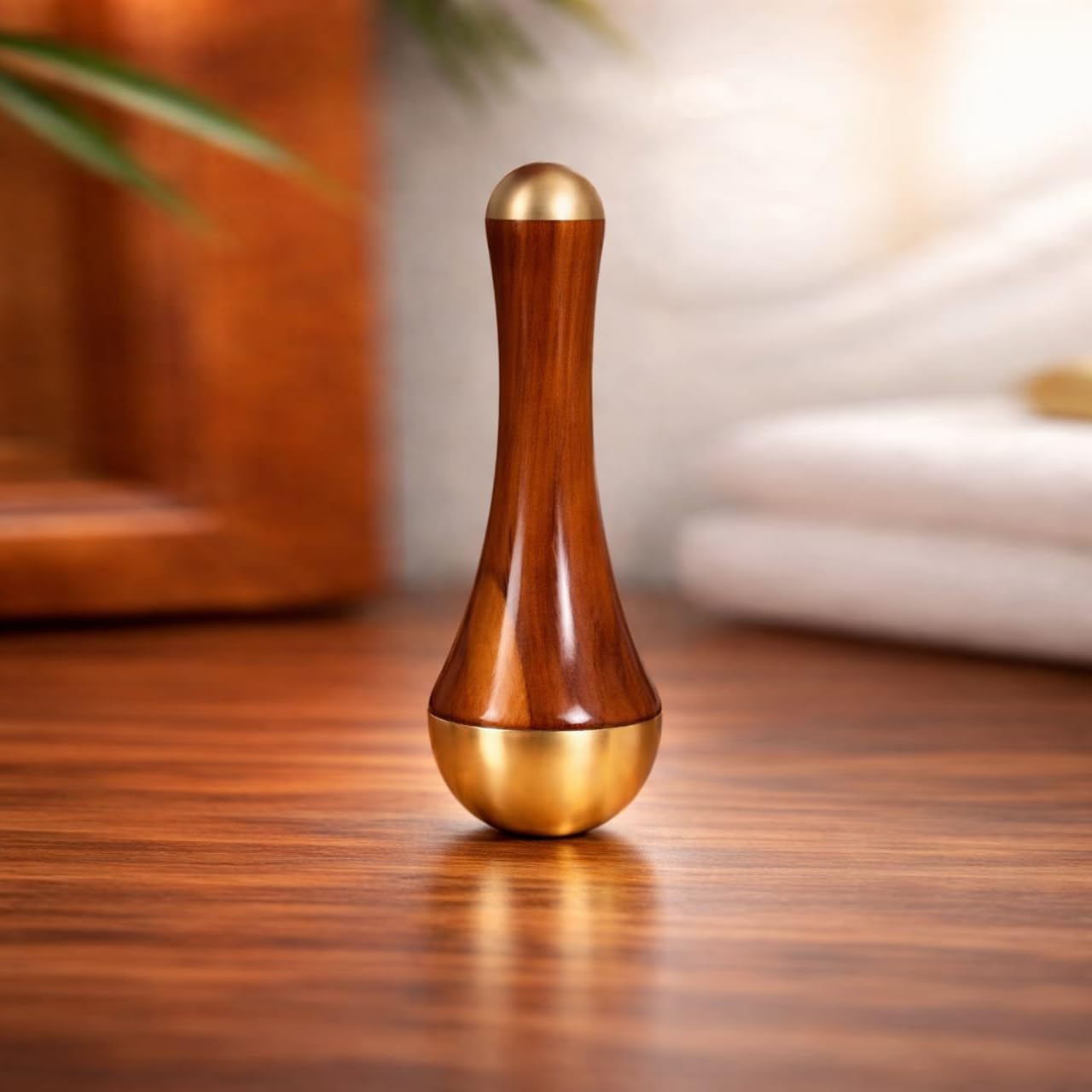 Ayurvedic Kansa wand, a holistic wellness tool designed to help balance the body's pH levels
