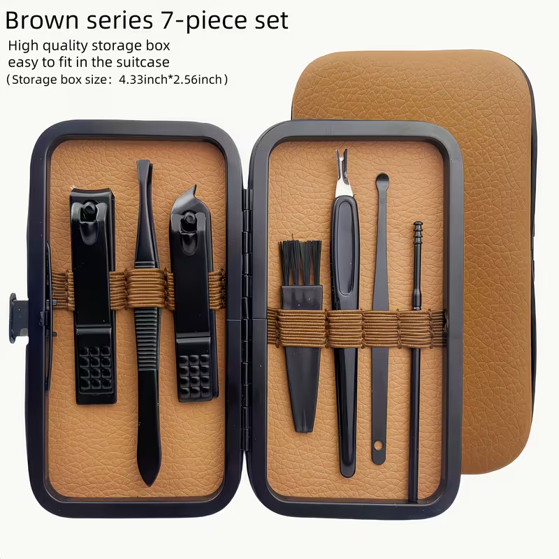 7-Piece Manicure & Pedicure Nail Care Grooming Kit
