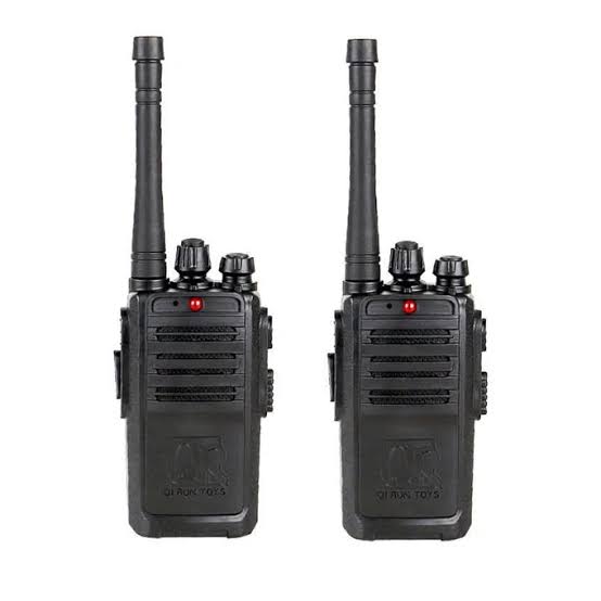 New Portable Black Walkie Talkie Pair With Batteries – Battery Operated
