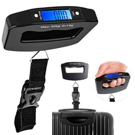 Digital Luggage Weighing Scales for Suitcase with Temperature Reading 50 Kg Capacity