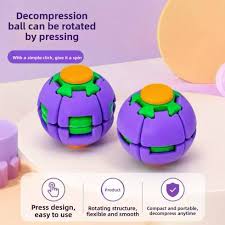Colorful 3D Printed Press Fidget Spinner Ball