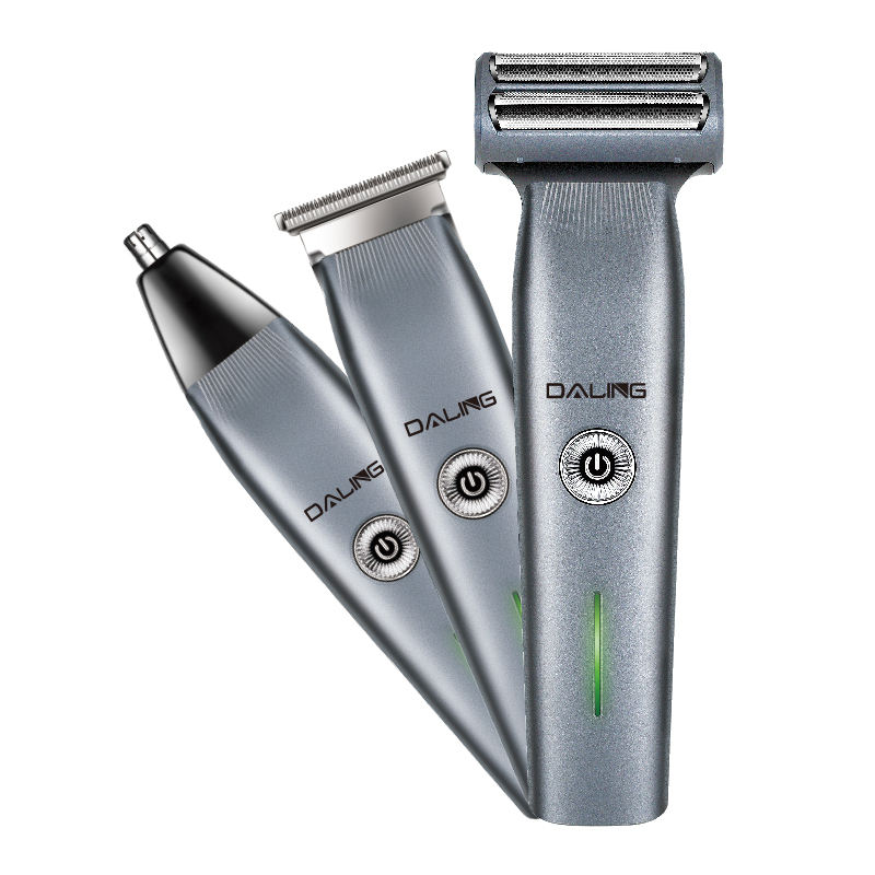 DALING 3IN1 Grooming Combo Set Floating Headutomatic Grinding Men's Electric Shaver