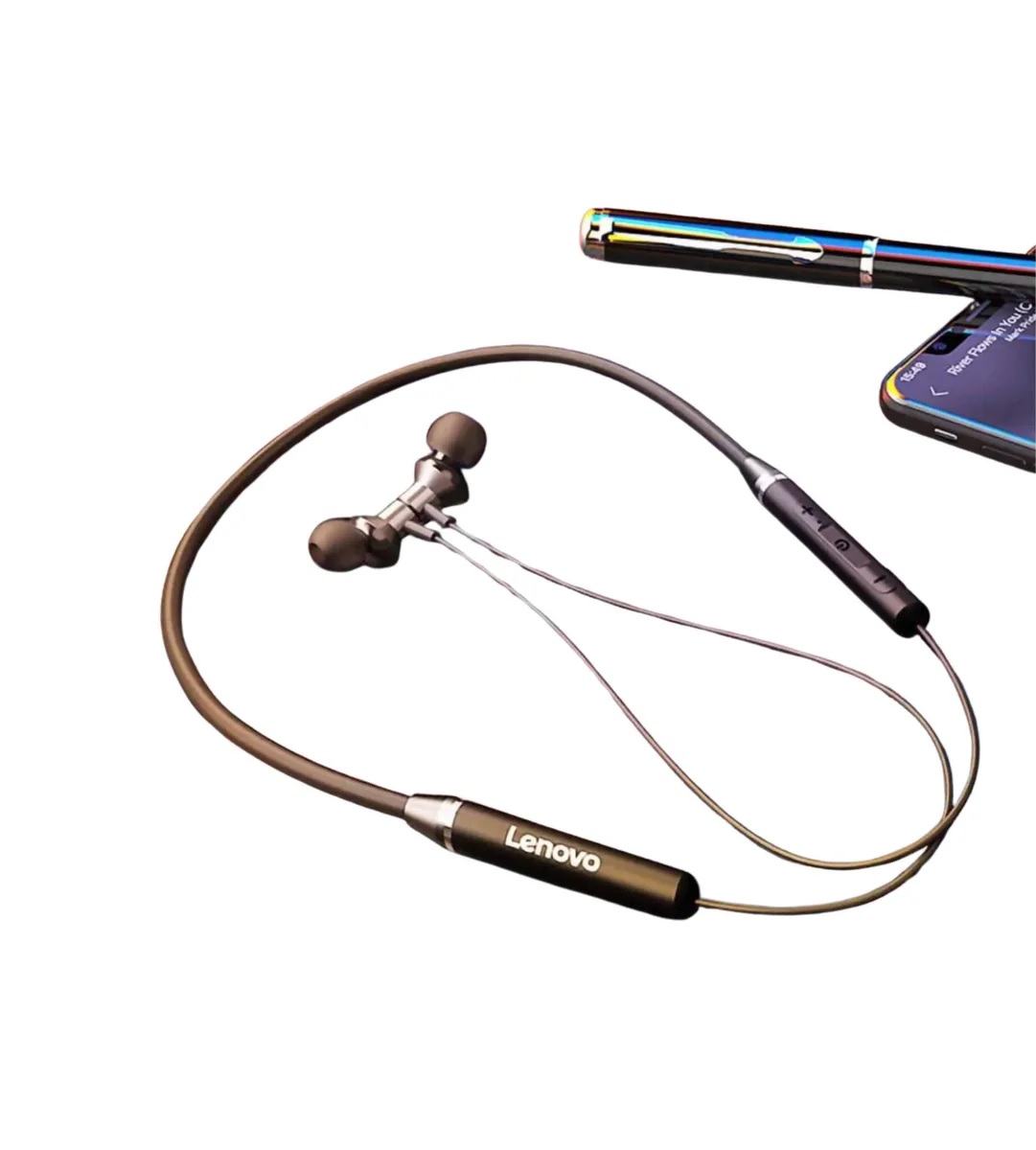 Earbuds, Lenovo HE05 Original Wireless, Fast Connection & Long Battery Life