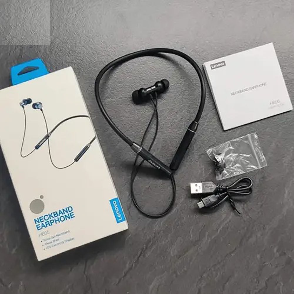 Earbuds, Lenovo HE05 Original Wireless, Fast Connection & Long Battery Life