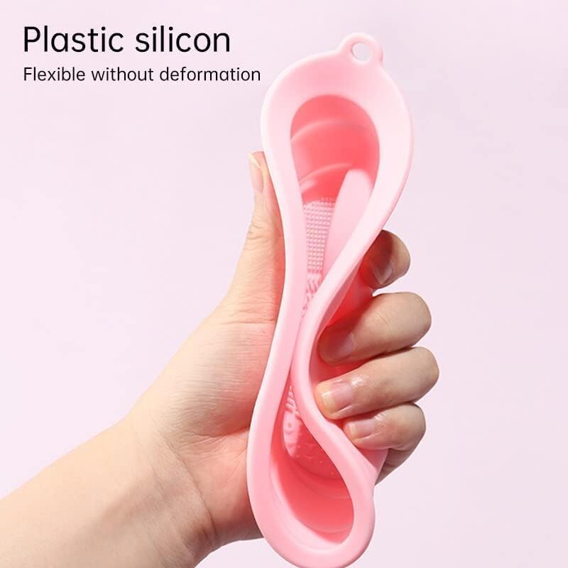 Silicone Brush Cleaner And Soap Holder Foldable Cleaning Basket