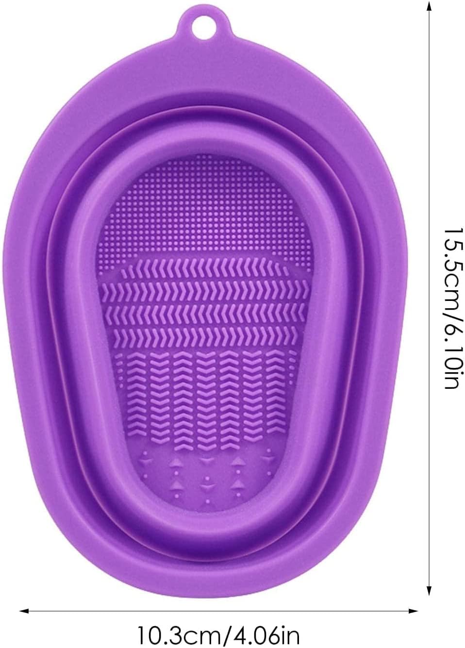 Silicone Brush Cleaner And Soap Holder Foldable Cleaning Basket
