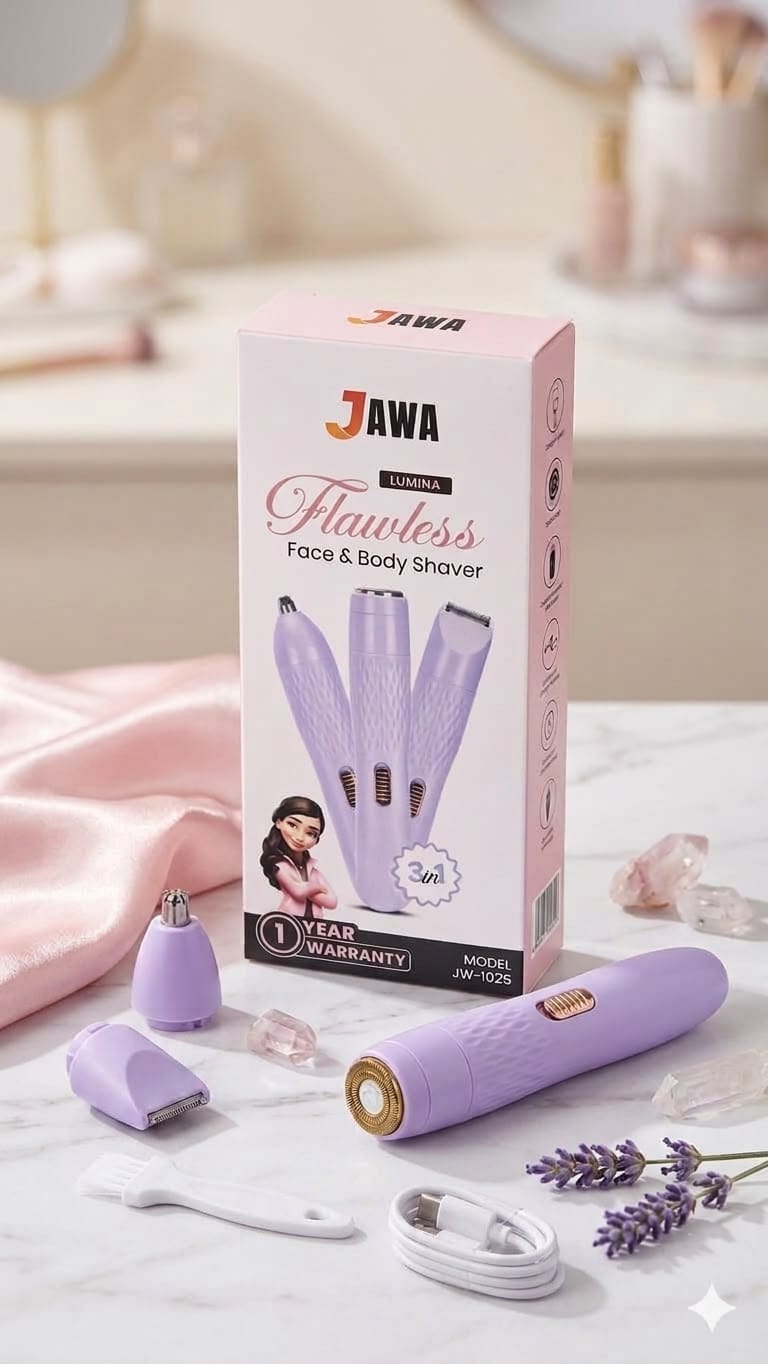 JAWA LUMINA 3-IN-1 FACE & BODY SHAVER JW-1025
