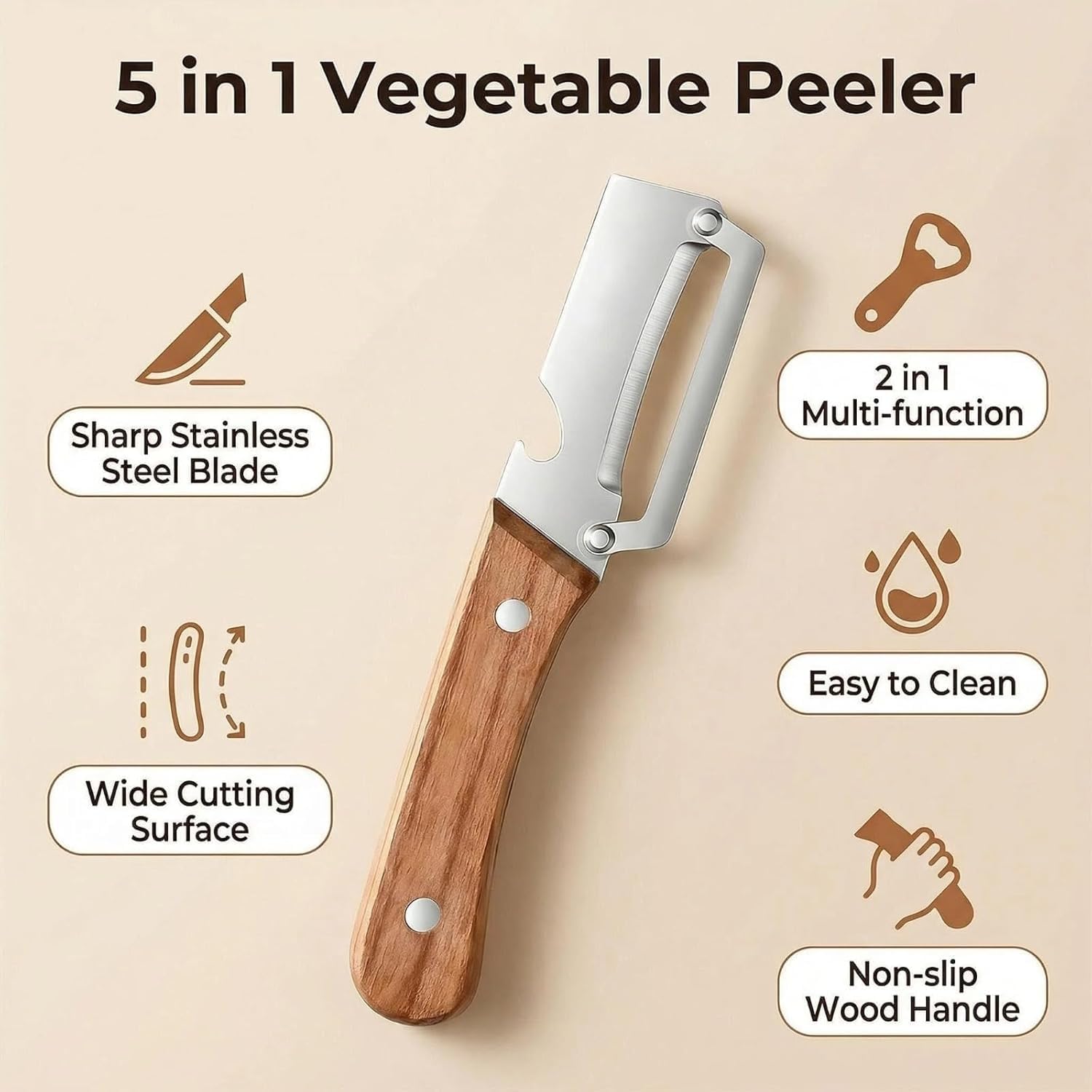 2 in 1 Multifunctional Vegetable Peeler
