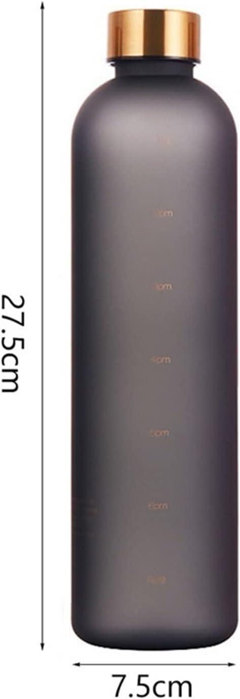 650ml Water Bottles For Girls Frosted Motivational Water Bottle With Time Marker Leakproof Outdoor Fitness Sport Drinking Bottle