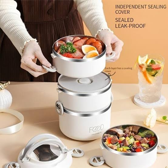 3 layer Insulated Lunch Box With Thermal Bag