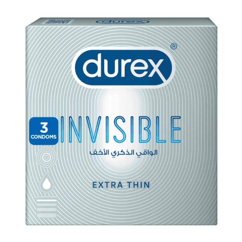 Durex Invisible Condoms Pack of 3