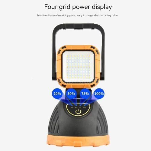 SOURCE LIGHT  Long lasting  Multifunctional 4 in 1 Solar Flashlight USB Rechargeable with powerbank 5000 Portable 180° Adjustable Working Camping Light warm and white light +emergency light 