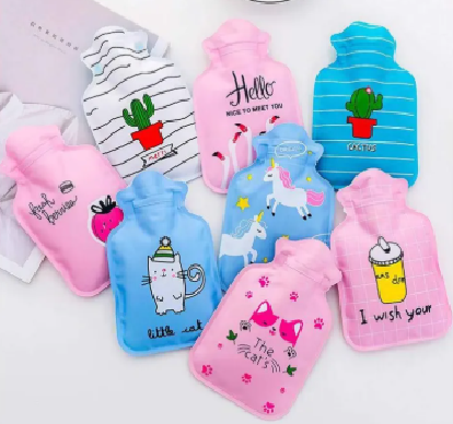 Mini hot water bag Cute Cartoon Warm Relaxing Safe Heat Cold