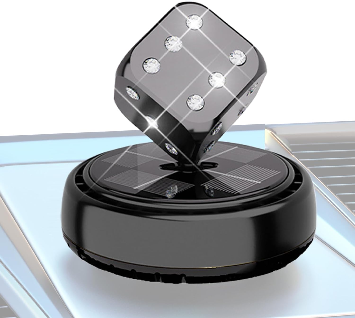 Dice-Shaped Car Dashboard Solar Freshener