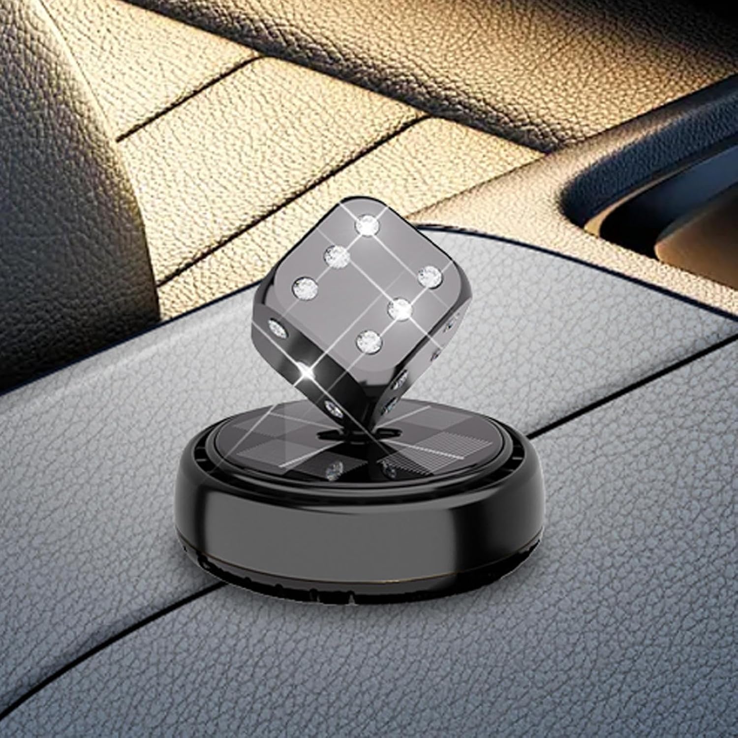 Dice-Shaped Car Dashboard Solar Freshener
