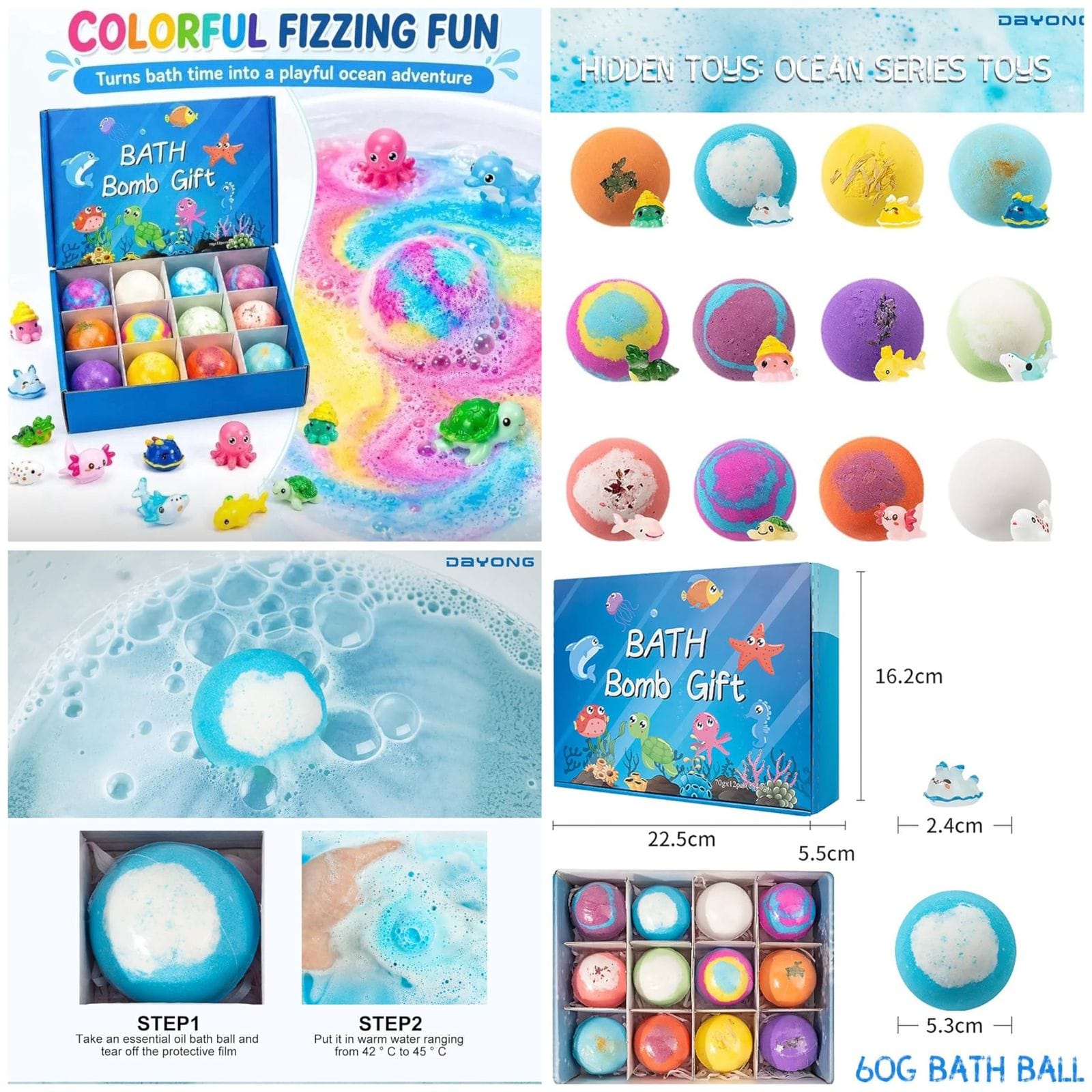 Kids Bath Bomb With Toy Inside 