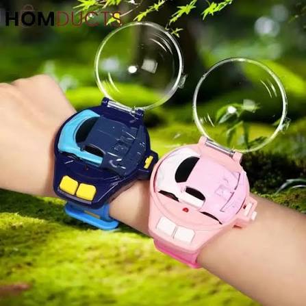 Mini Watch Car Toy for Kids  Rechargeable Wrist Remote Control Racing Car Watch