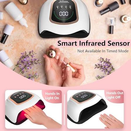 Professional Nail Dryer Lamp For Manicure Fast Drying Gel Nail Polish Dryer With Auto Sensor
