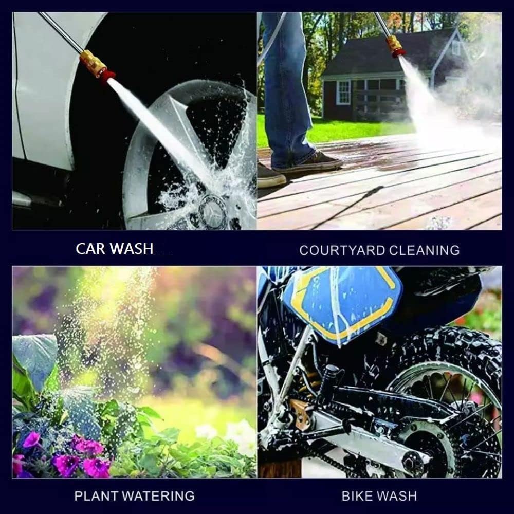 High Pressure Car Washer Spray Water Gun (Double Battery)