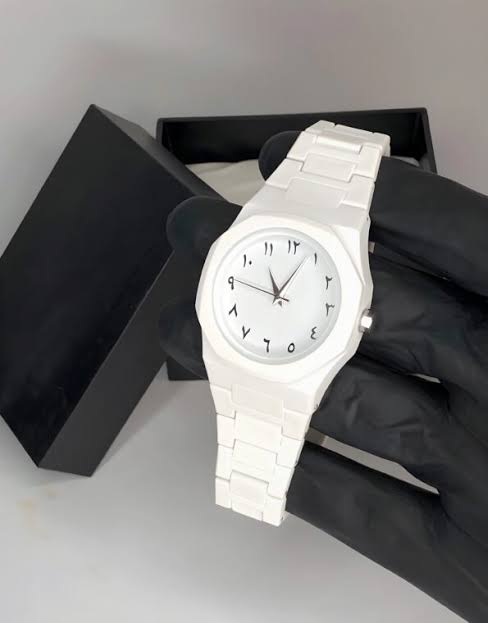 White Aura Wrist Watch Lightweight Fashion Watch with Butterfly Lock Classic Watch