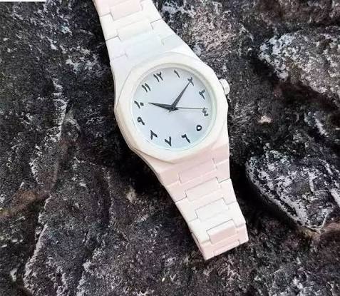White Aura Wrist Watch Lightweight Fashion Watch with Butterfly Lock Classic Watch