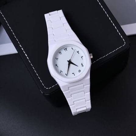 White Aura Wrist Watch Lightweight Fashion Watch with Butterfly Lock Classic Watch