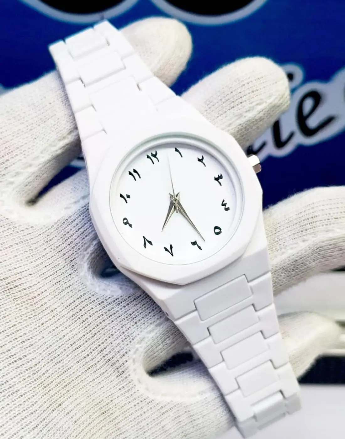 White Aura Wrist Watch Lightweight Fashion Watch with Butterfly Lock Classic Watch