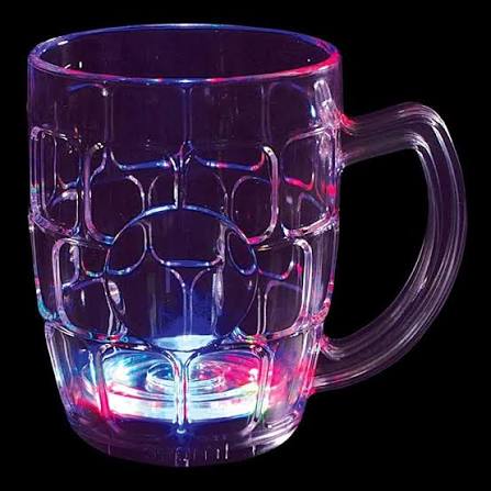 FLASHING CUP LED WATER SENSOR LIGHT UP CUP WITH HANDLE