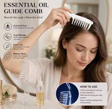 Transparent Hair Scalp Applicator Comb, Manual Scalp Stimulator, Hair Growth Scalp Massage Comb, Deep Scalp Massage Tool With 📦