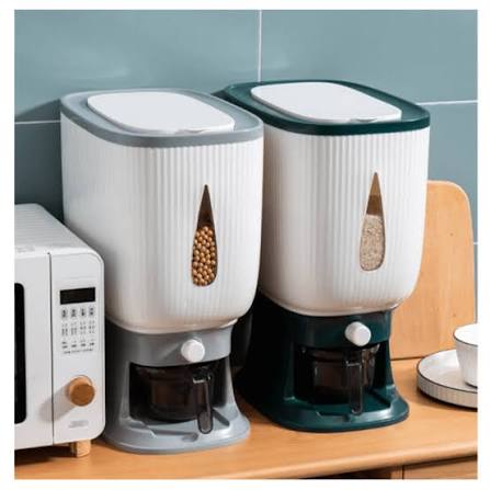 10Kg Automatic Rice Dispenser with Rinsing Cup Smart Rice Dispenser Rice