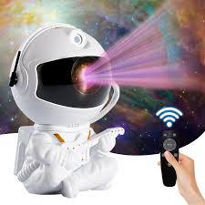 Astronaut Galaxy Projector Star Projector Galaxy Night Light Astronaut Light Projector Starry Nebula Ceiling LED Lamp with Remote Control White Star