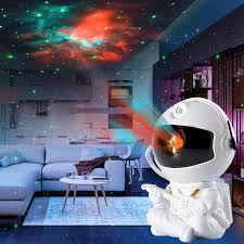 Astronaut Galaxy Projector Star Projector Galaxy Night Light Astronaut Light Projector Starry Nebula Ceiling LED Lamp with Remote Control White Star
