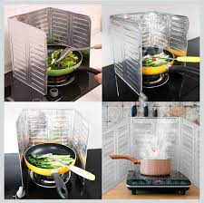 Aluminum Oil Splash Guard Nonstick Splatter Board for Kitchen Gas Stove Cooking Oil Proof Splash