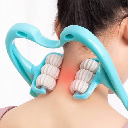 Pressure Point Therapy Massager Comfortable Neck Massager Roller Shoulder Back Pain Ball Deep Tissue Dual Trigger Point Lightweight Portable