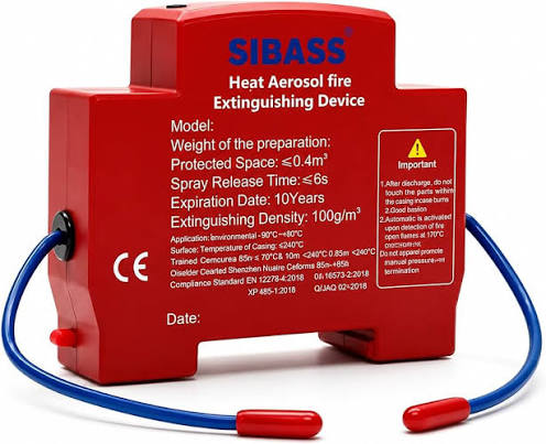 Automatic Hot Fire Extinguishing Device For Electrical Panel Suppression
