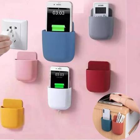 Multi function Wall-Mounted Mobile Phone Plug Holder U Shape Mobile Holder