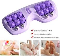 Foot Massager Roller Home Leg Point Bead Roller Massager Heel Foot Arch Pain Reflexology Massager